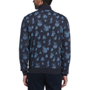 Floral Fleece Track Jacket (Dark Sapphire) 