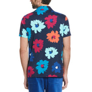 Floral Print Camp Collar Shirt (Dress Blues) 