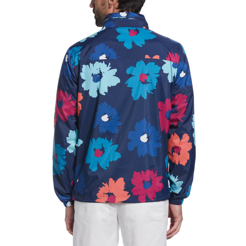 Floral Print Rain Jacket (Dress Blues) 