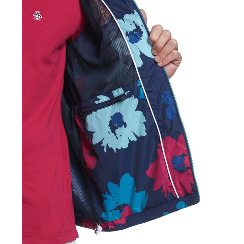 Floral Print Rain Jacket (Dress Blues) 