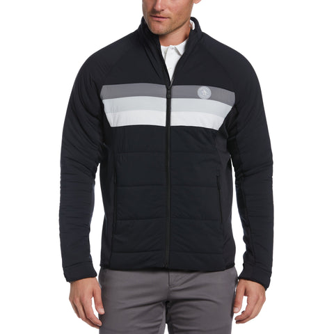 Full Zip 70s Insulated Golf Jacket (Caviar) 