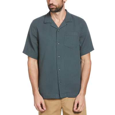 Gauze Tonal Camp Collar Shirt (Urban Chic) 