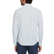 Geometric Print Dobby Shirt (Imperial Blue) 
