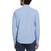 Geometric Print Dobby Shirt (Imperial Blue) 