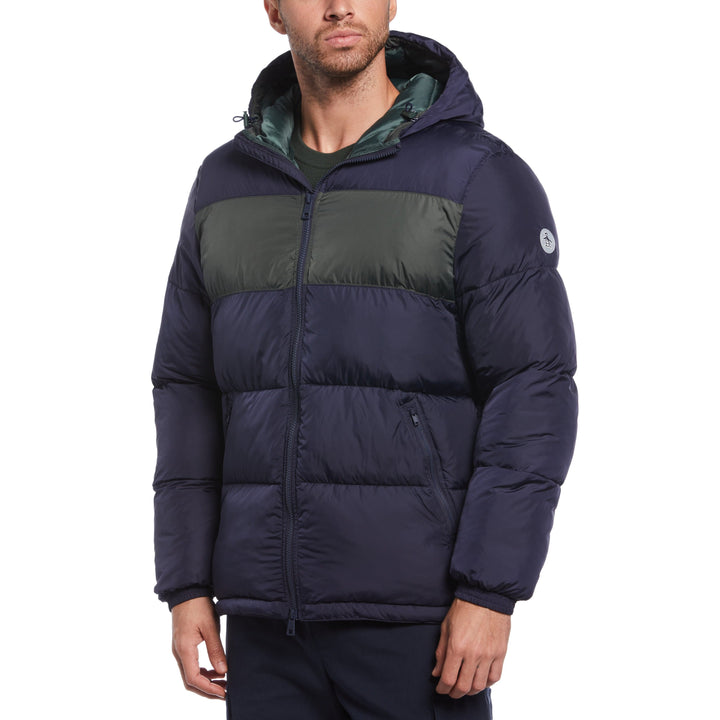 Heavyweight hooded puffer jacket shop