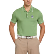 Oversized Pete Tipped Golf Polo Shirt (Jade Green) 