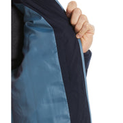 High Collar Puffer Jacket (Dark Sapphire) 