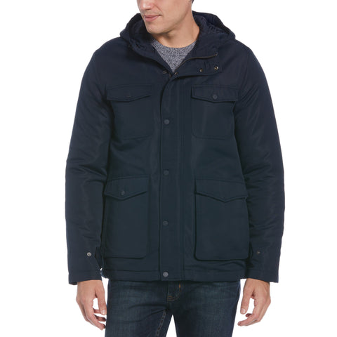 Hooded Out Field Jacket-Outerwear-Dark Sapphire-M-Original Penguin