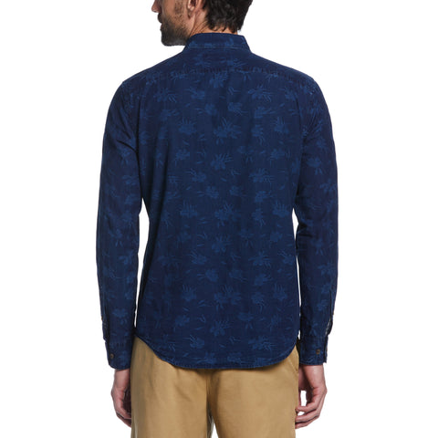 Jacquard Denim Shirt (Dark Sapphire) 