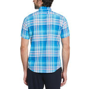 Jaspe Plaid Shirt (Blue Atoll) 