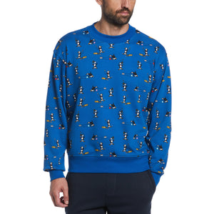 French Terry Printed Shirt (French Blue) 