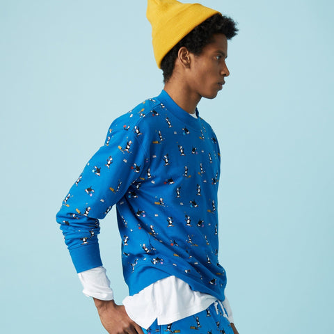 French Terry Printed Shirt-Tees-Original Penguin