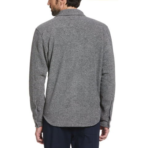 Knit Shirt Jacket (Dk Charcoal Heather) 