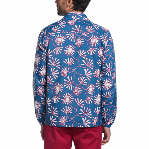 Leaf Print Rain Jacket (Midnight) 