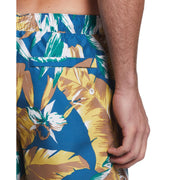 Leaf Print Swim Short (Midnight) 