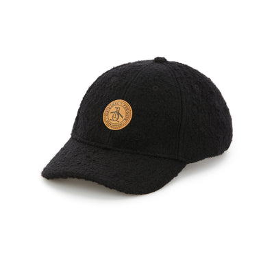 Leather Patch Baseball Cap (Blk) 
