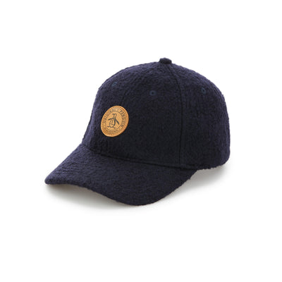 Leather Patch Baseball Cap (Dark Sapphire) 