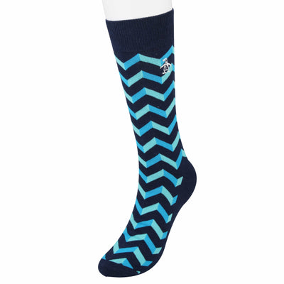Leon Chevron Socks-Socks-Dark Blue-NS-Original Penguin