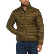 Lightweight Hooded Puffer Jacket-Outerwear-Burnt Olive-L-Original Penguin