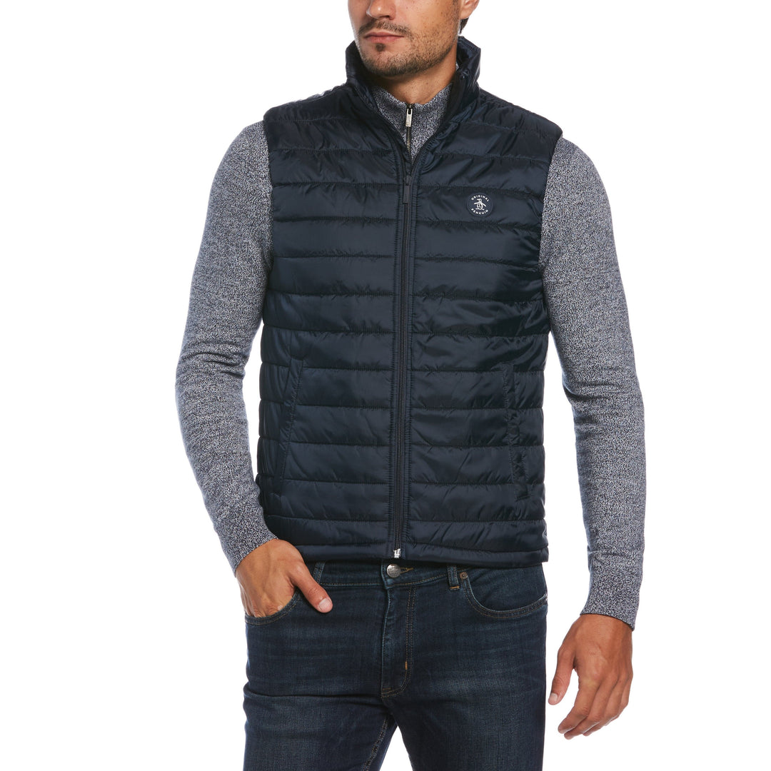 Lightweight Filled Vest-Outerwear-Dark Sapphire-XXL-Original Penguin