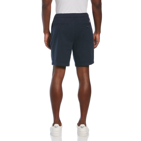 Linen Drawstring Shorts (Dark Sapphire) 
