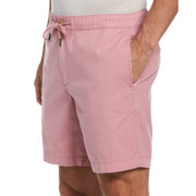 Linen Drawstring Shorts (Foxglove) 