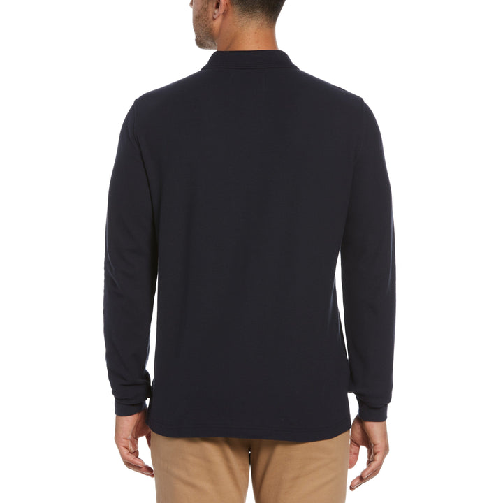 Long Sleeve Pique Polo-Polos-Original Penguin