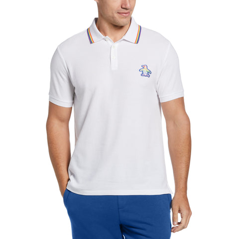 Mega Pete Pride Polo (Bright White) 