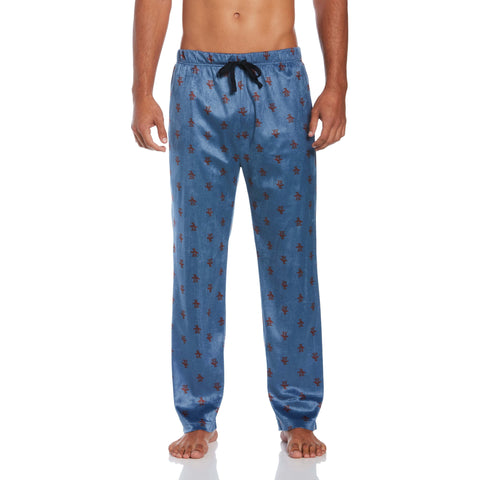 Minky Fleece Pant-Underwear-Tawny Port/Green-S-Original Penguin