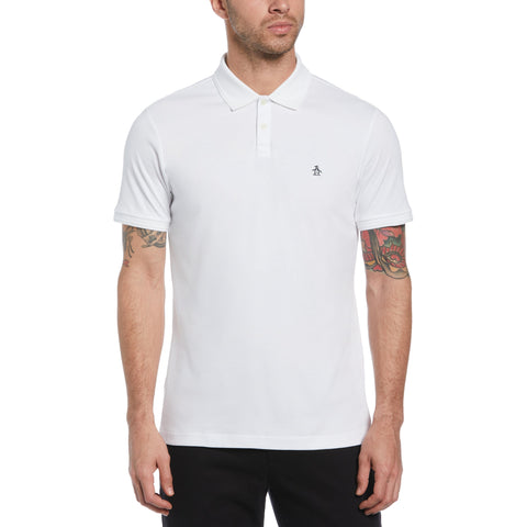 Organic Cotton Interlock Daddy Polo (Bright White) 