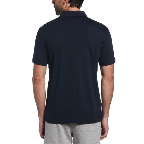 Organic Cotton Interlock Daddy Polo (Dark Sapphire) 