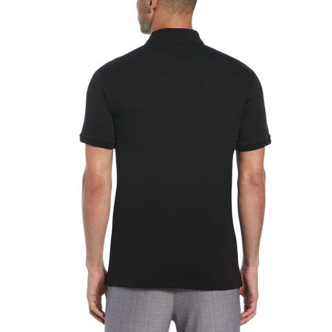 Organic Cotton Interlock Daddy Polo (True Black) 