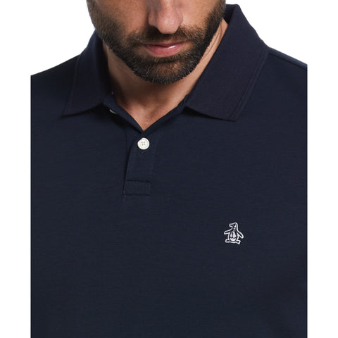 Organic Cotton Interlock Daddy Polo (Dark Sapphire) 