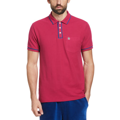 Earl Organic Cotton Polo Shirt (Sangria) 