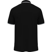 Big & Tall Organic Cotton Pique Polo with Tipped Collar (True Black) 