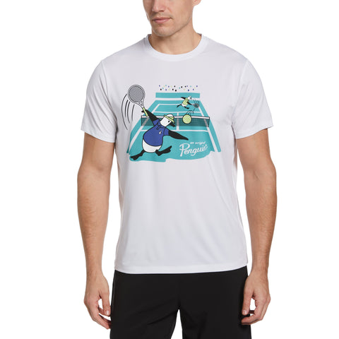 Original Performance Graphic Tennis T-Shirt (Bright White) 