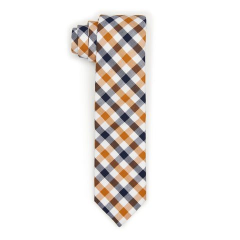 Pataki Check Tie (Brown) 