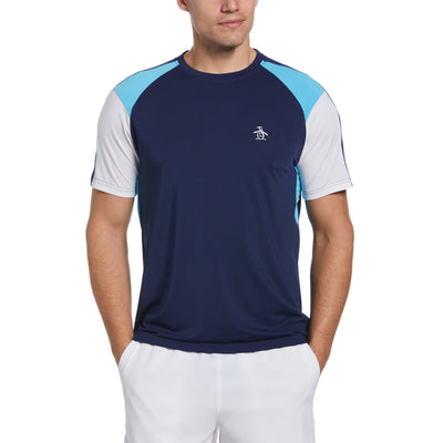Performance Color Block Tennis T-Shirt (Astral Night) 