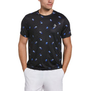 Performance Heritage Print Tennis T-Shirt (Caviar) 