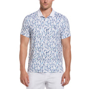 Racquet Printed Tennis Golf Polo Shirt (Bright White) 