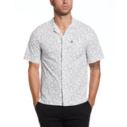 Pete Print Button Down (Bright White) 