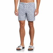 Pete Print Swim Shorts (Bright White) 
