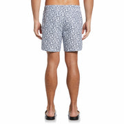 Pete Print Swim Shorts (Bright White) 