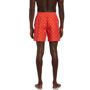Petes Print Swim Shorts (Spicy Orange) 