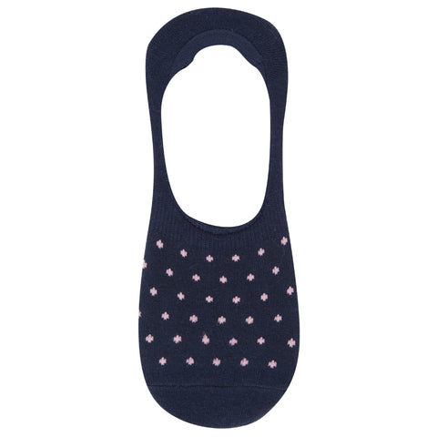 Pin Dots No-Show Socks-Socks-Pink-NS-Original Penguin