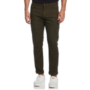 Plaid 5 Pocket Pant (Dark Olive) 
