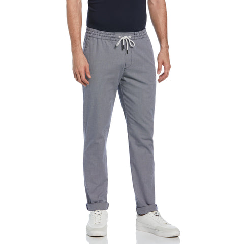Plaid Drawstring Pant (Glacier Gray) 