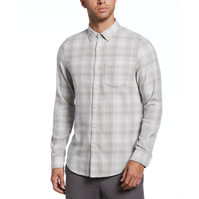 Plaid Flannel Shirt (Gray Flannel) 