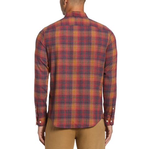 Plaid Flannel Shirt (Cabernet) 
