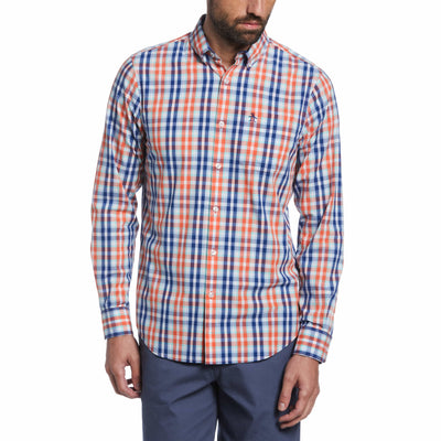 Plaid Shirt (Hot Coral) 